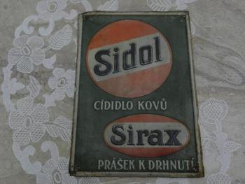 Reklamní cedule Sidol Sirax Reklamní cedule Sidol Sirax