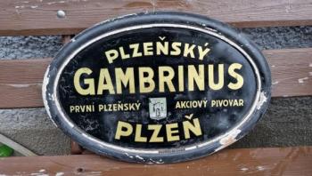 Reklamní cedule Gambrinus Reklamní cedule Gambrinus