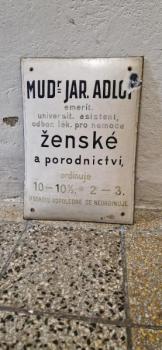 Smaltovaná cedule Smaltovaná cedule