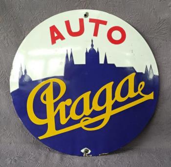 Auto Praga - smaltovaná cedule Auto Praga - smaltovaná cedule
